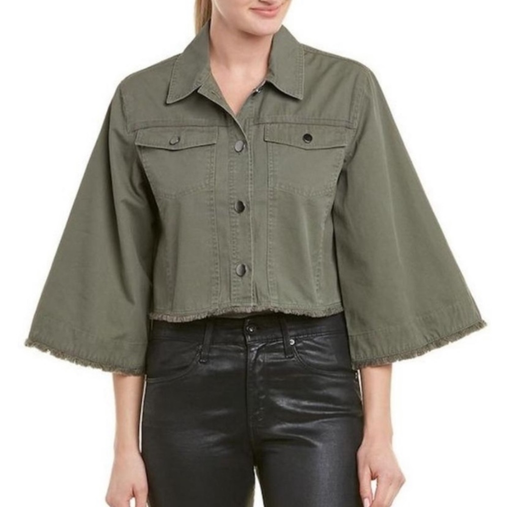 Jack by BB Dakota cropped button down jacket